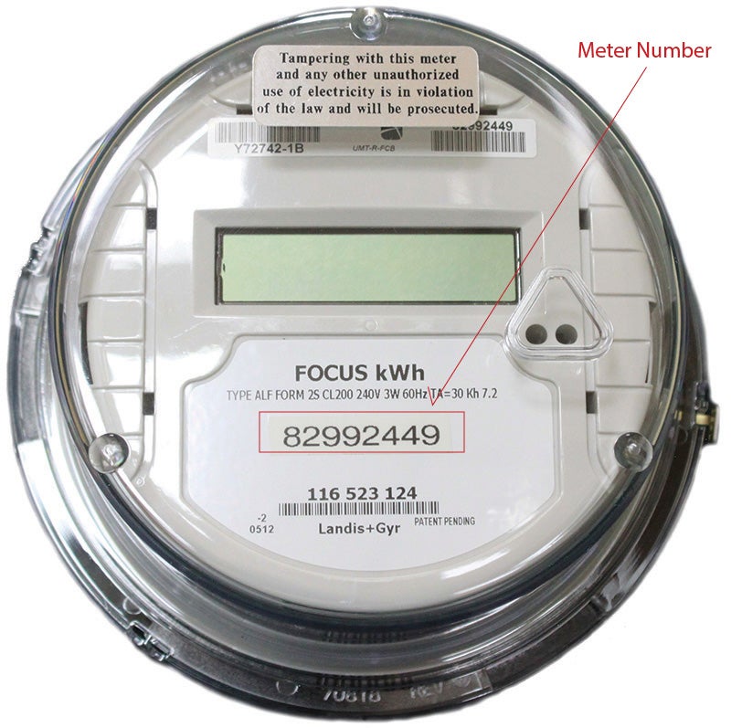 Meter Number at Location Fayette Electric Cooperative, Inc